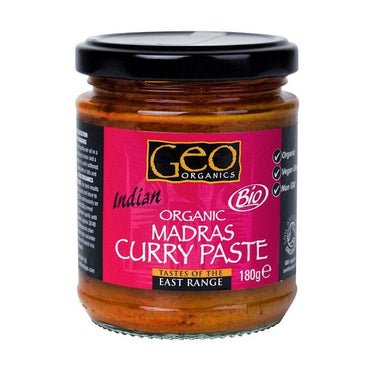 Geo Organics Organic Madras Curry Paste 180g